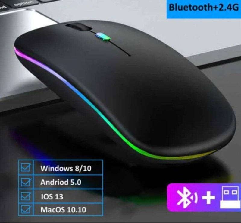 Mouse Wireless bluetooth para Mac e Windows Mouse Wireless bluetooth para Mac e Windows BlackOn-line preto 
