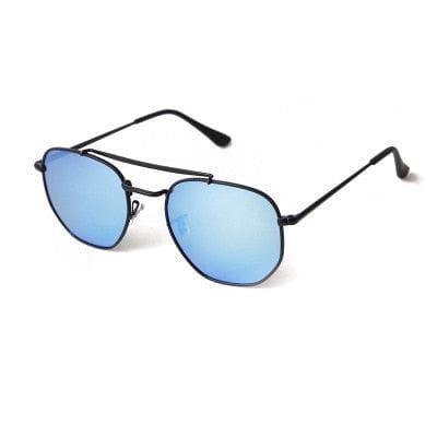 Óculos de sol masculino polarizado Óculos de sol masculino polarizado BlackOn-line preto azul padrão 