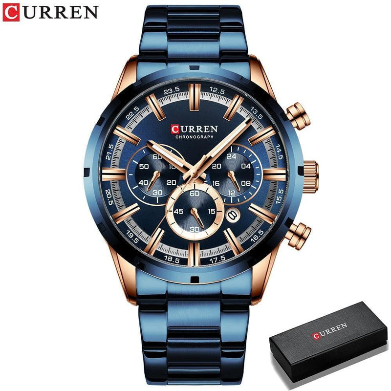 Relógio Masculino Curren Relógio masculino curren BlackOn-line Azul 