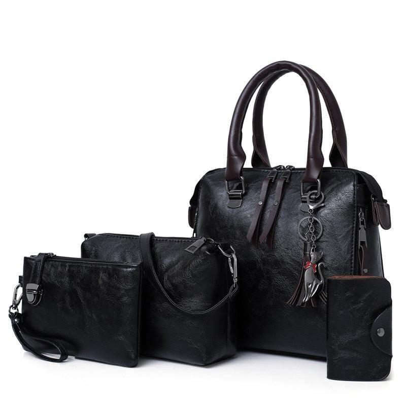 Bolsa Feminina Luxy De Couro (Compre 2 e leve 4) Bolsa Feminina Luxy De Couro (Compre 2 e leve 4) Black Online Preto 
