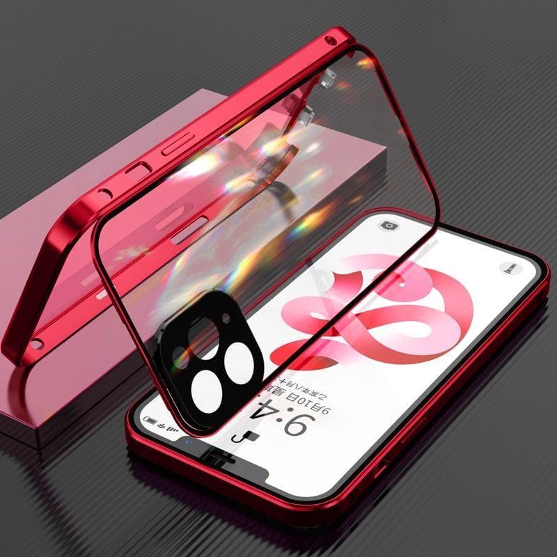 Case iPhone Magnética Blindada - Dupla Proteção 360 Case iPhone Magnética Blindada - Dupla Proteção 360 BlackOn-line iPhone 13 Vermelho 