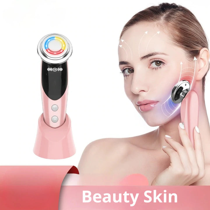 Massageador de Ultrassom Rejuvenescedor Facial (7 em 1) - Beauty Skin Massageador de Ultrassom Rejuvenescedor Facial (7 em 1) - Beauty Skin BlackOn-line rosa padrão 