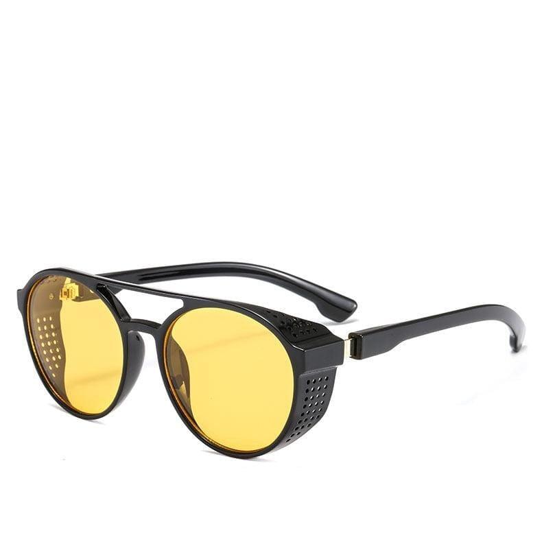 Óculos de Sol Masculino Vintage Clássico Óculos de Sol Masculino Vintage Clássico Black Online Amarelo 