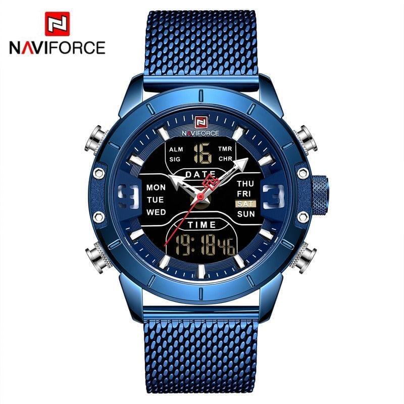 Relógio Masculino Sport NaviForce Relógio Masculino Sport NaviForce Black Online Azul 
