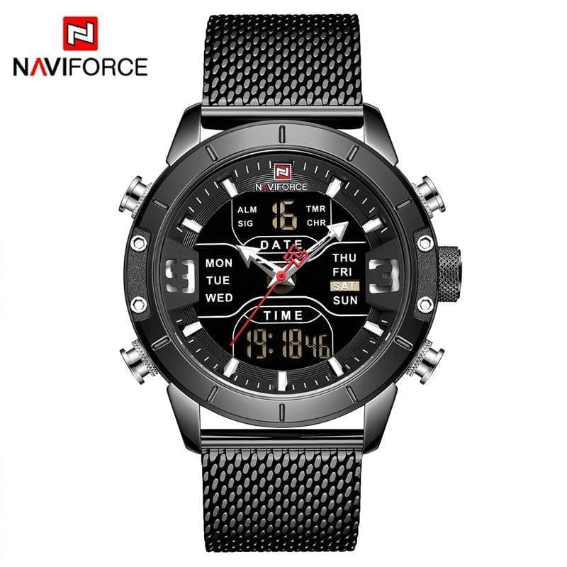 Relógio Masculino Sport NaviForce Relógio Masculino Sport NaviForce Black Online Preto 
